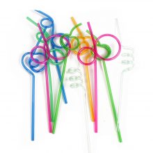 Colorful Loop Shaped Straws Set